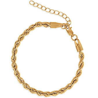 Luka Rope Chain Bracelet in Gold
