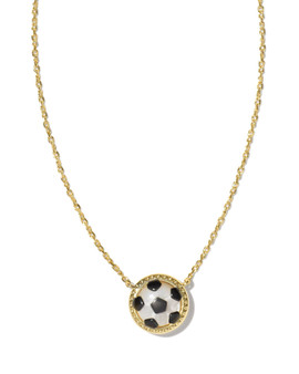 Soccer Short Pendant Necklace in Gold