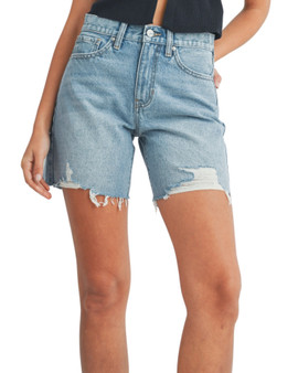 Distressed Denim Walking Shorts