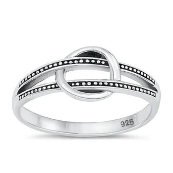 Double Dotted Band with Interlocked Circle