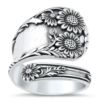 Sunflower Spoon Ring