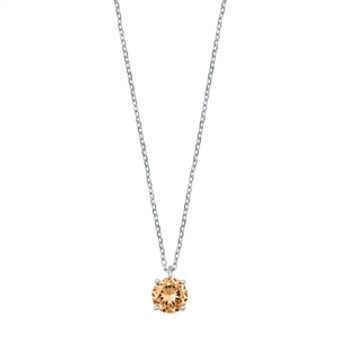 Round Novemeber Birthstone Necklace Round Novemeber Birthstone Necklace