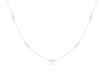 Choker Simplicity Chain Gold - 4MM Pearl