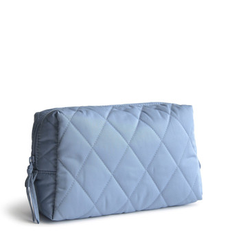 Medium Cosmetic Bag in Soft Chambray