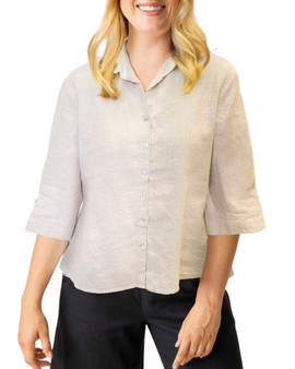 Linen Button Down Collard Everything Shirt