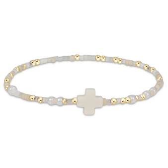 E-Girl Hope Unwritten Signiture Cross Bracelet - Call Me On My Shellphone