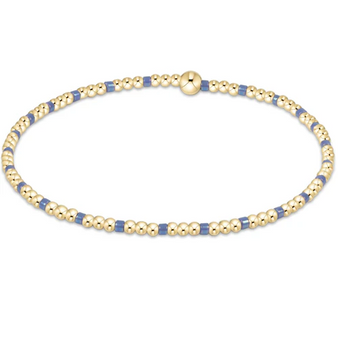 Hope Sincerity Pattern 2mm bead bracelet - Bright Blue Hope Sincerity Pattern 2mm bead bracelet - Bright Blue