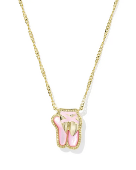 Ballet Short Pendant Necklace - Gold