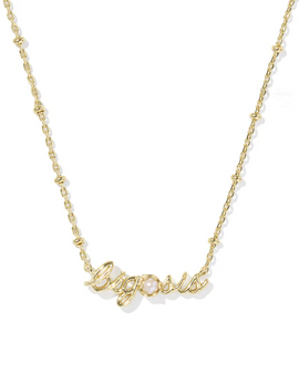 Big Sis Short Pendant Necklace - Gold