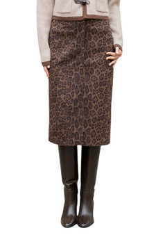 Cheetah Faux Suede Skirt Cheetah Faux Suede Skirt