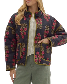 Floral Quilted Lightweight Jacket