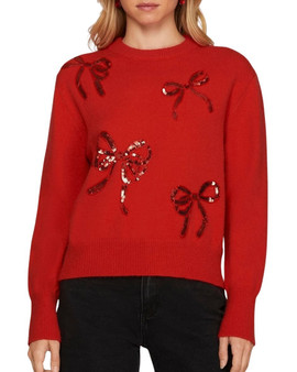 Sequin Bow Pullover Sweater Sequin Bow Pullover Sweater