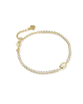 Emilie Tennis Bracelet in Gold