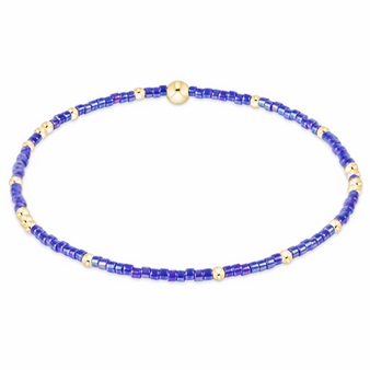 Hope Unwritten Beaded Bracelet -  Blue Metallic