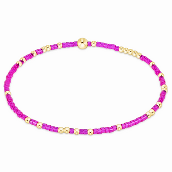 Hope Unwritten Beaded Bracelet - Fuchsia