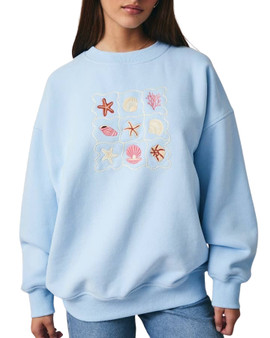 Shell Embroidered Sweatshirt