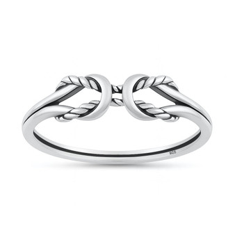 Sterling Silver Twisted Knot Ring
