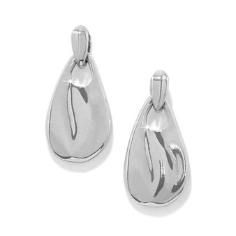 Cascade Drop Petite Post Drop Earrings - Silver