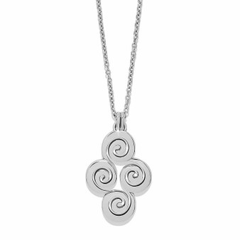 Vertigo Spiral Necklace - Silver