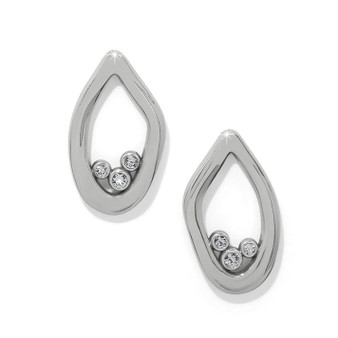 Cascade Lumina Post Earrings - Silver CZ