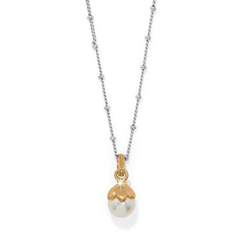 Everbloom Pearl Petite Necklace - Two Tone - Pearl