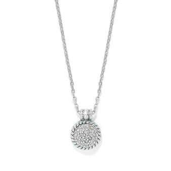 Illumina Celeste Dome Necklace - Silver CZ