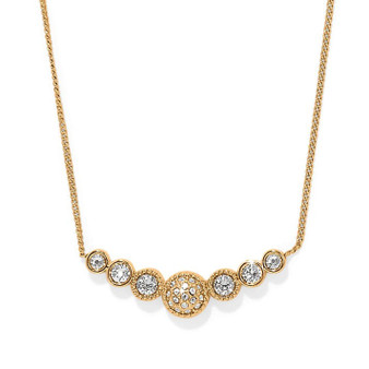 Illumina Celeste Bar Necklace - Gold CZ