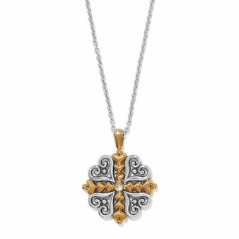Alcazar Heart Necklace - Two Tone
