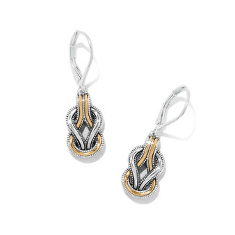 Interlok Harmony Leverback Earrings - Two Tone