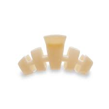 Classic Small Hair Clip - Almond Beige