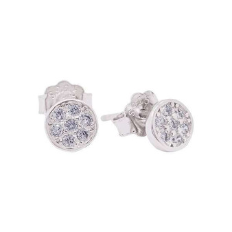 Crystal Pavé Tiny Stud Earrings