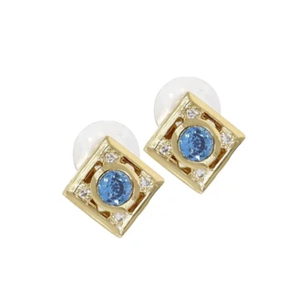 Gilded Collection Diamond Shape Post Earrings