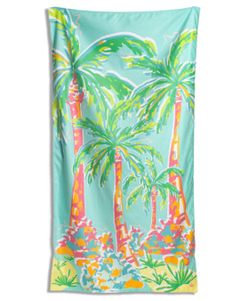 Caribbean Palm Oversize Microfiber Beach Towel