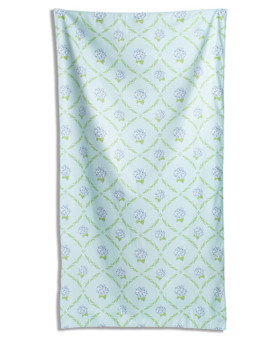 Hydrangea Trellis Giant Microfiber Beach Towel