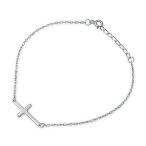Sideways Cross Bracelet