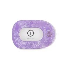 Round Medium Flat Hair Clip - Lavender