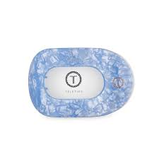 Round Medium Flat Hair Clip - Blue Lagoon