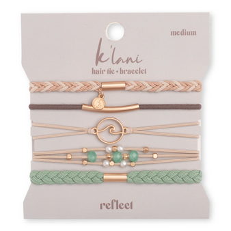Reflect - Hair Tie Bracelets - Green