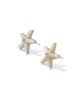 Parker Starfish Stud Earrings - Silver