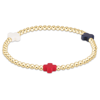 Signature Cross 3mm Gold - Firecracker