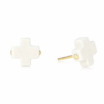 Signature Cross Stud Earrings
