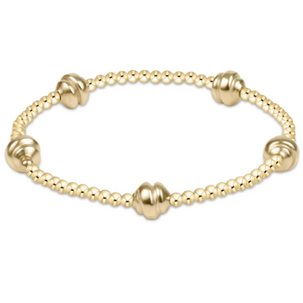 Admire Small Gold 2.5mm Beaded Bracelet - Gold
