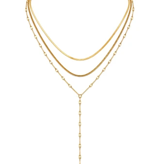 Ellie Vail Anarosa Layered Lariat Necklace