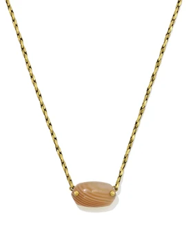 Kendra Scott Elisa Riveted Short Pendant Necklace in Vintage Gold