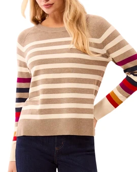 Tribal Multicolor Stripe Sweater