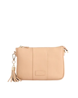 City Slim Crossbody Bag in Almond Beige