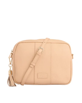 City Plus Crossbody Bag in Almond Beige