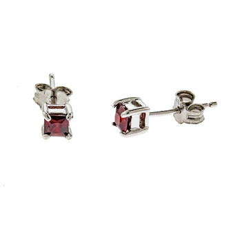 3mm Birthstone Earrings - January