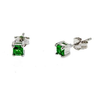 3mm Birthstone Earrings - May