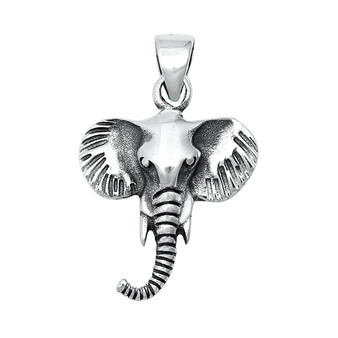 Elephant Head and Trunk Pendant